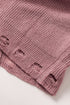 Zipper V-Neck Dropped Sleeve Hooded Solid Sweater